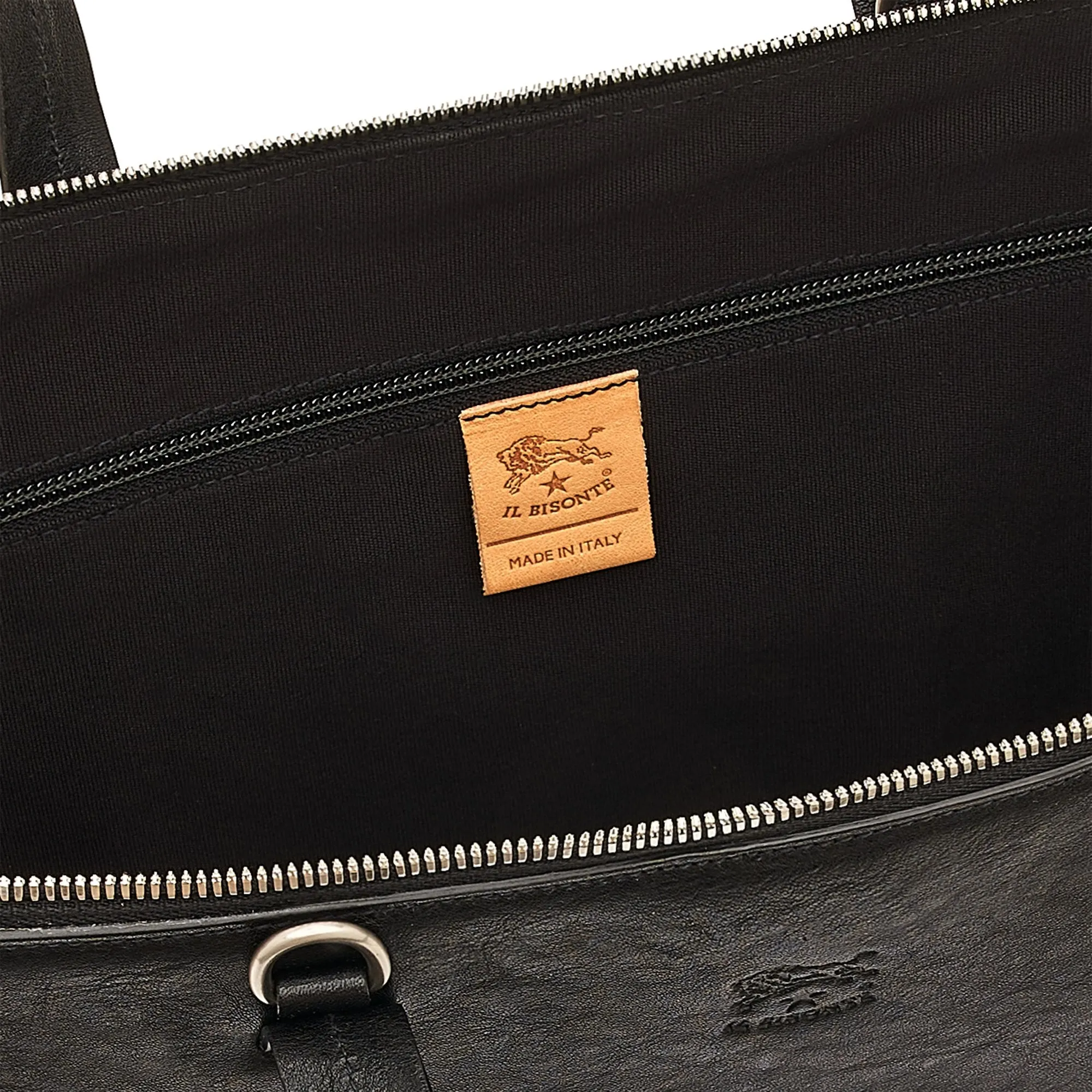 Il Bisonte 'Trebbio' Briefcase - Black