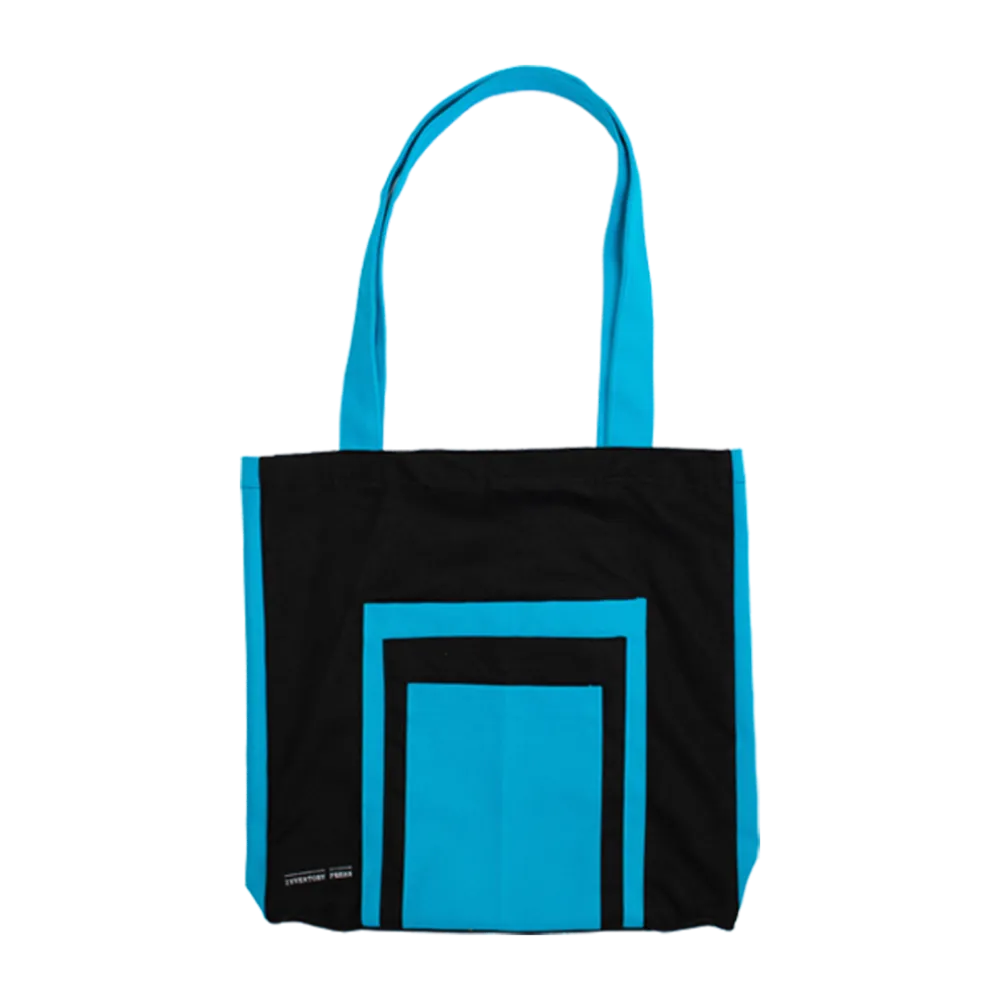 Inventory Press Bag | Natural and Blue