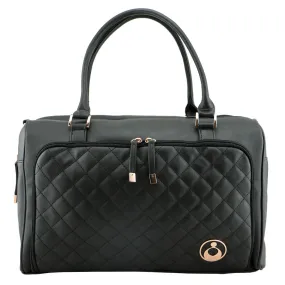 Isoki Double Zip Satchel Changing Bag (Ebony Quilt)