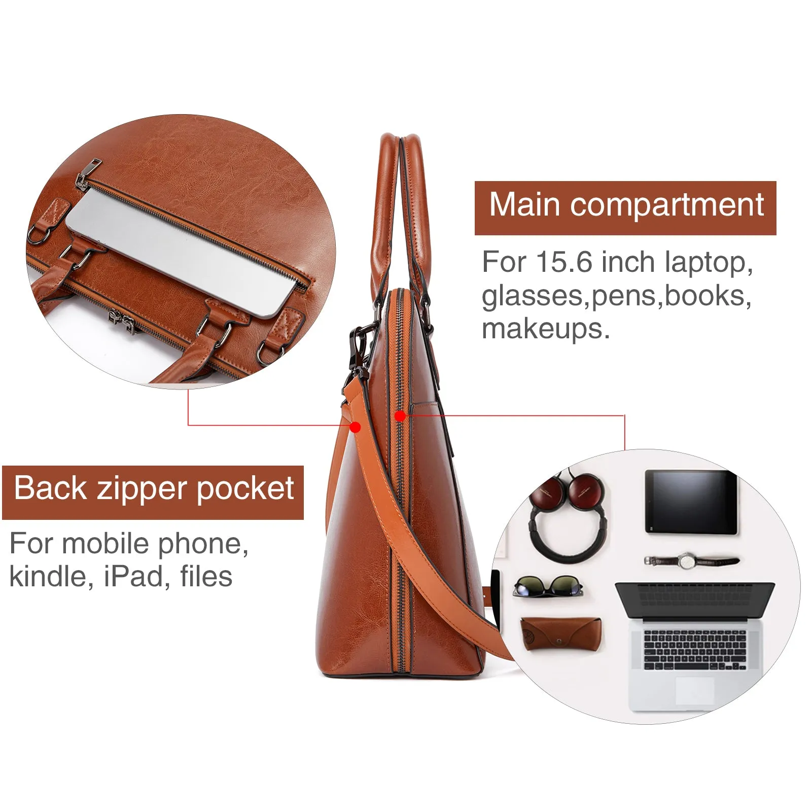 Jasmina Versatile Briefcases - Quality And Details
