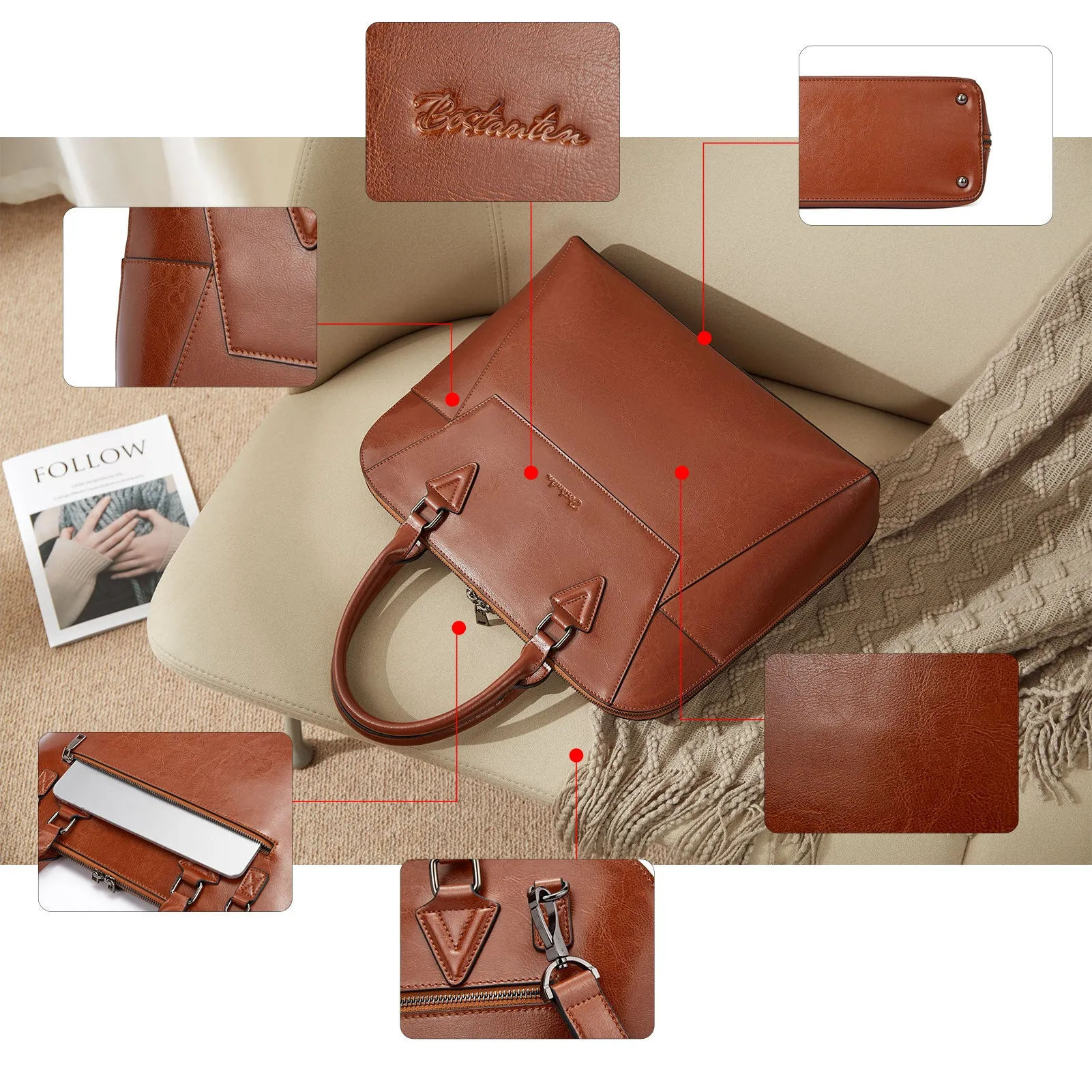 Jasmina Versatile Briefcases - Quality And Details