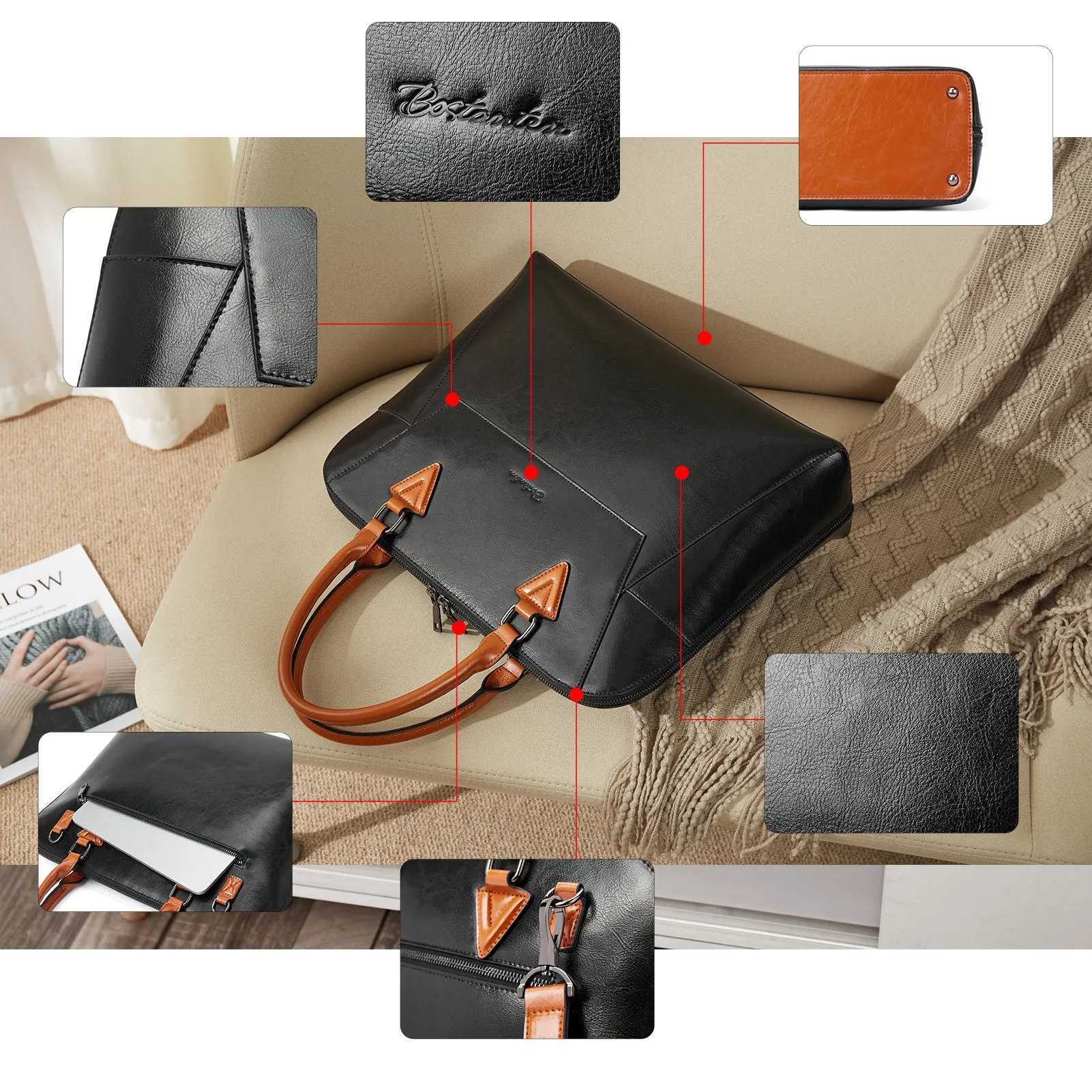 Jasmina Versatile Briefcases - Quality And Details