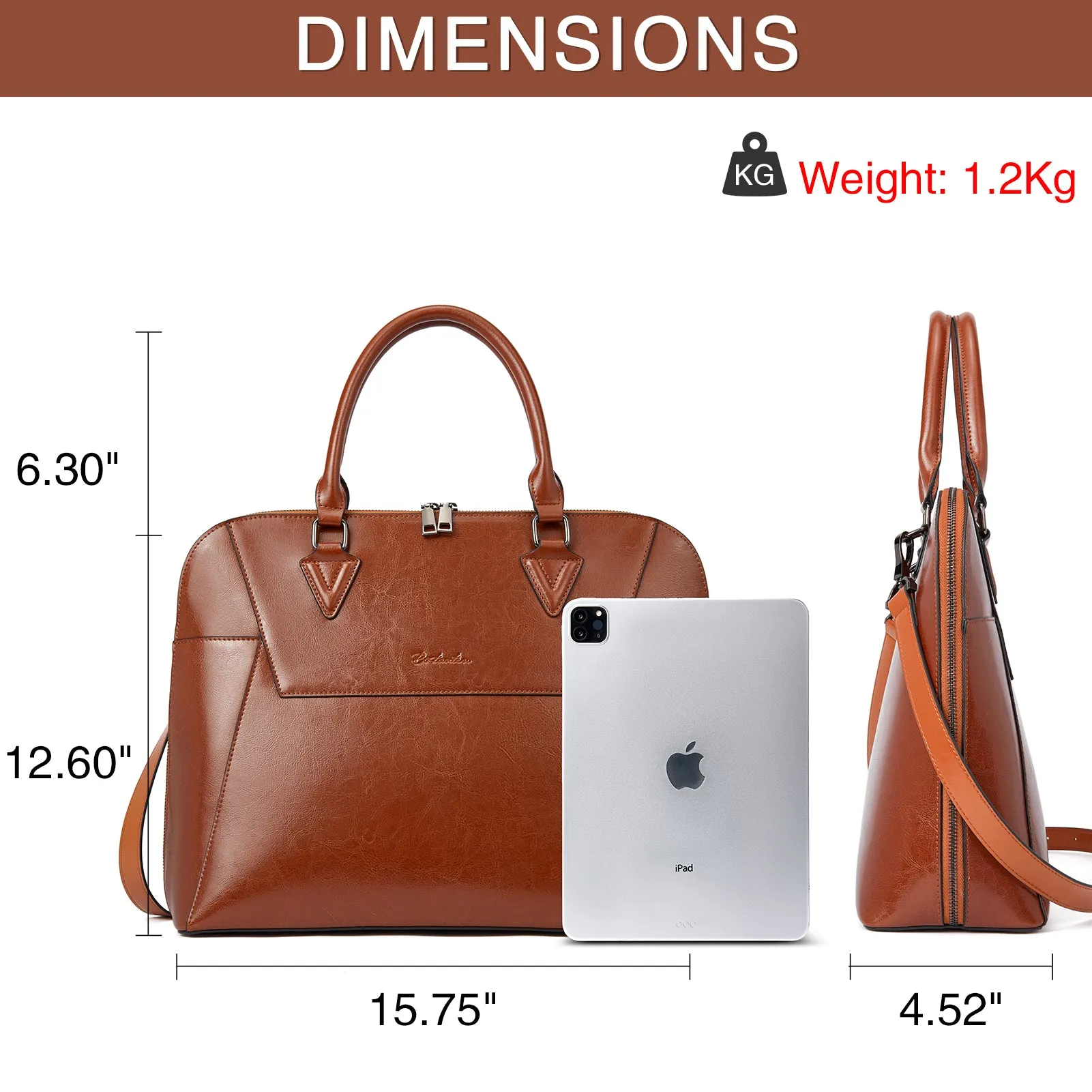 Jasmina Versatile Briefcases - Quality And Details