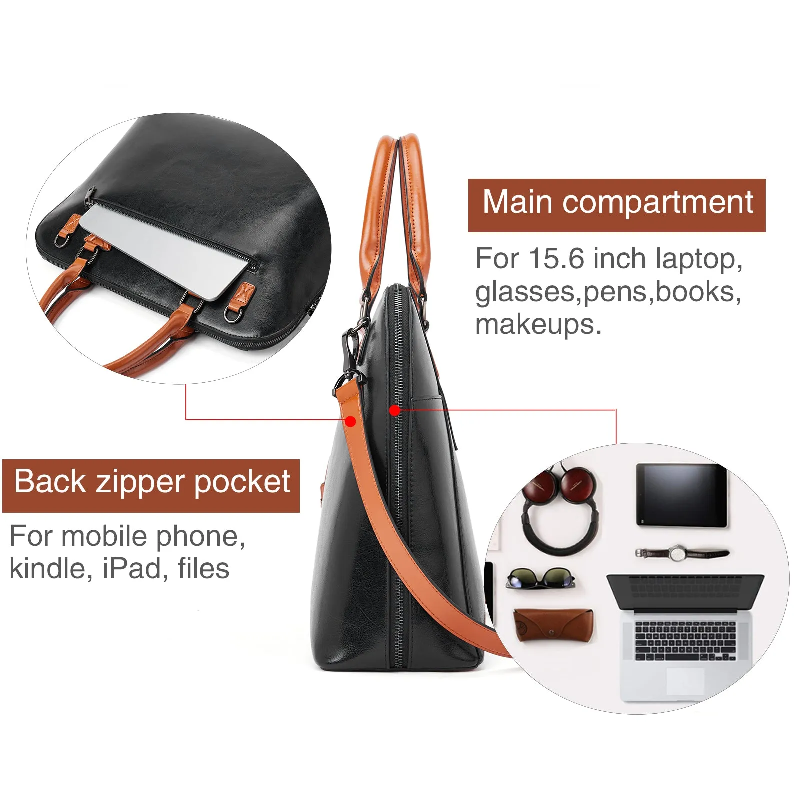 Jasmina Versatile Briefcases - Quality And Details
