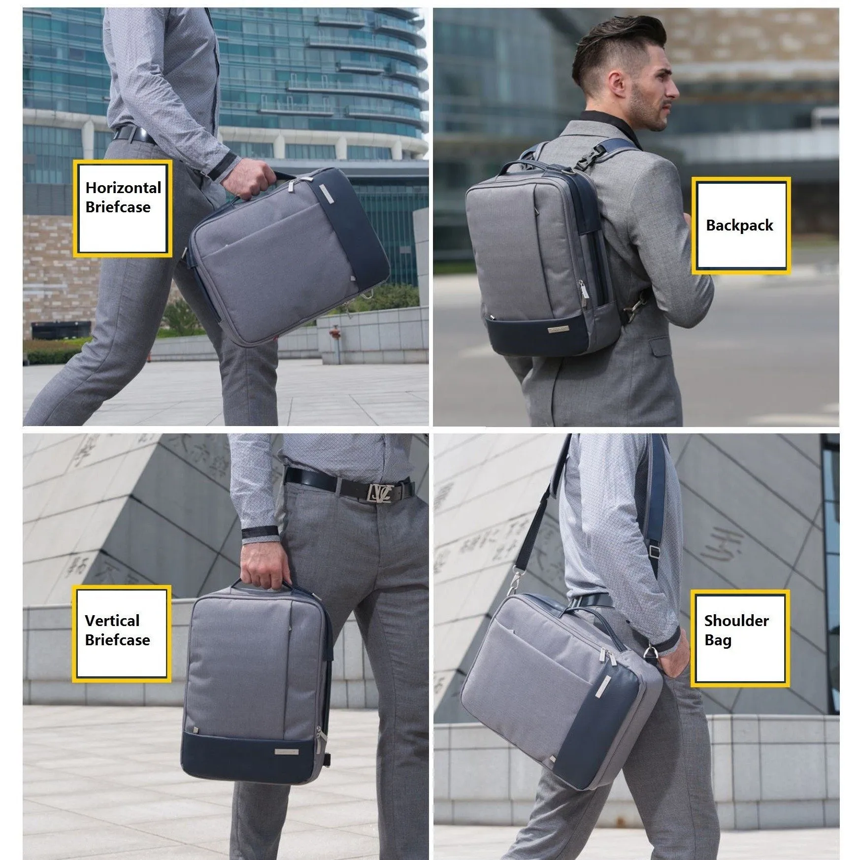 JeHouze Mens Fashion Briefcase