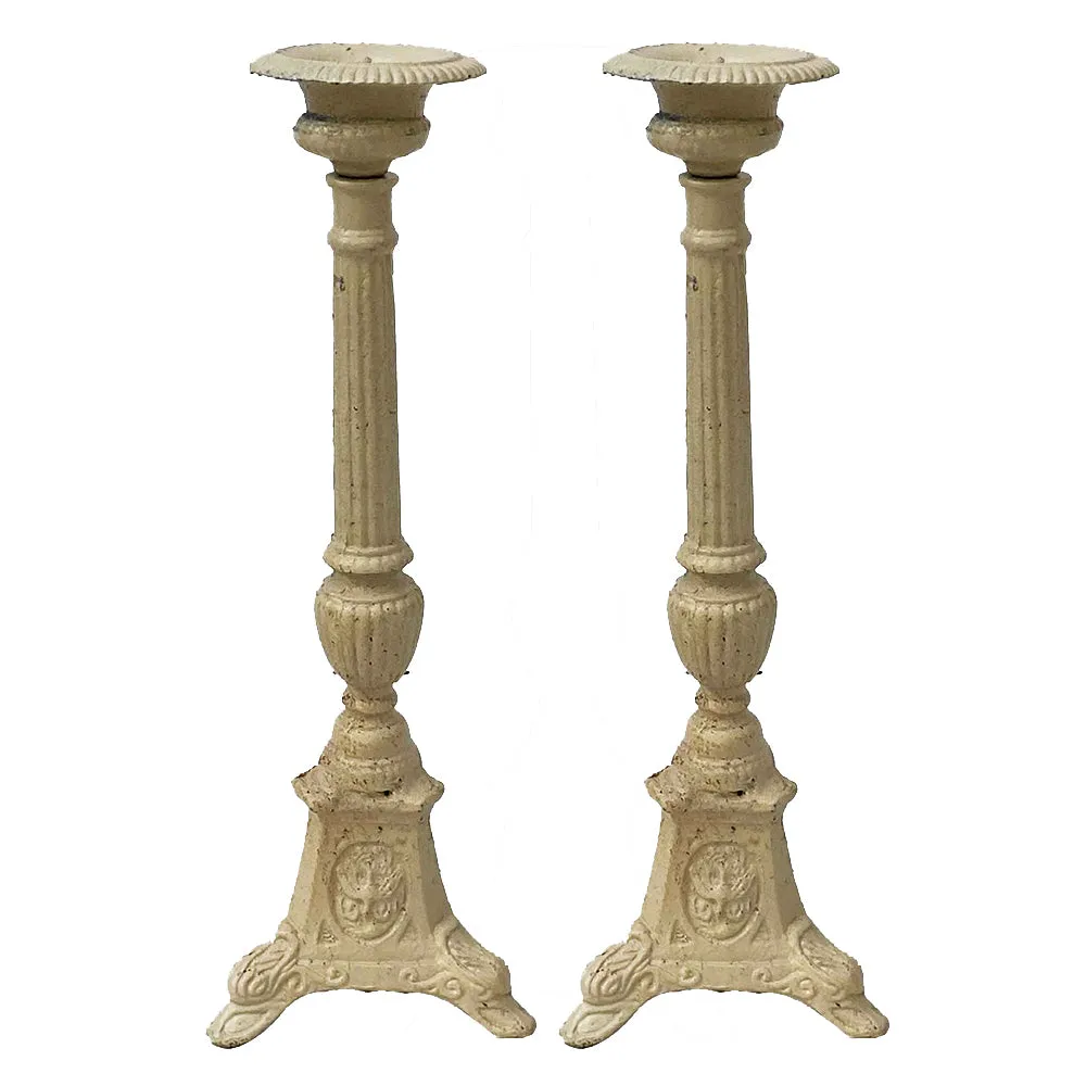 Johan Cast Iron Candlesticks (Set of 2)