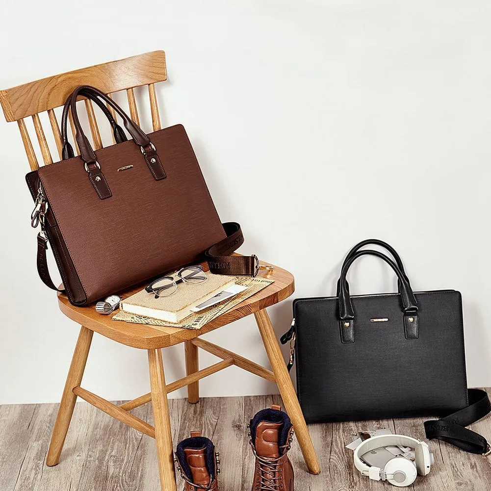 Johan Leather Lawyers Briefcase - Premium Laptop Bag