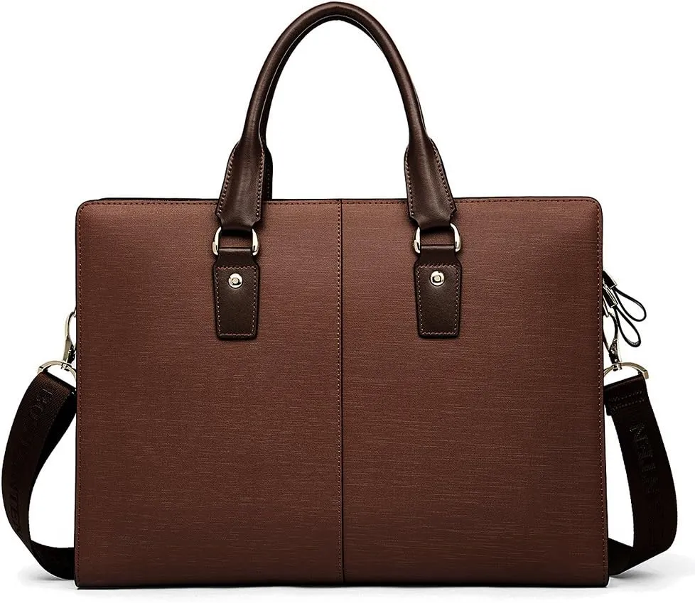 Johan Leather Lawyers Briefcase - Premium Laptop Bag