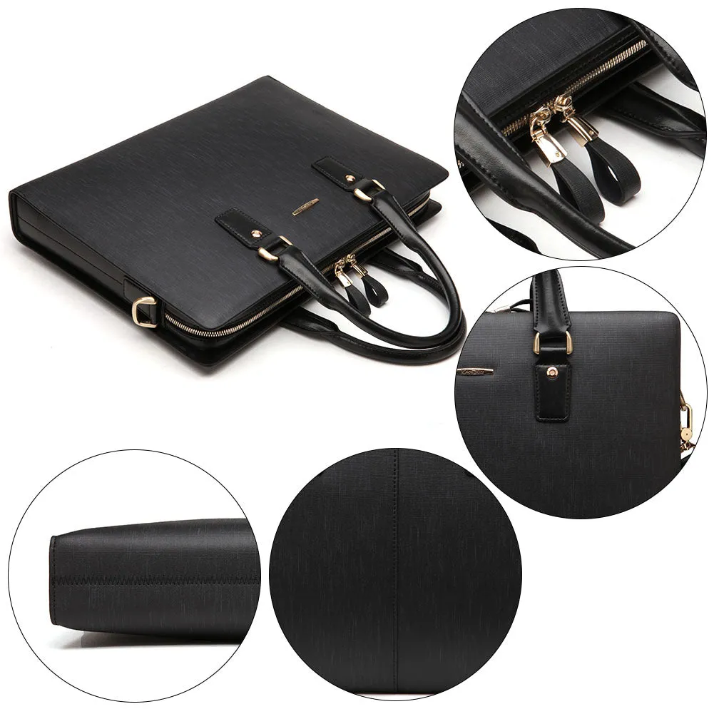 Johan Leather Lawyers Briefcase - Premium Laptop Bag