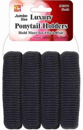 Jumbo Size Luxury Ponytail Holders by Beauty Town