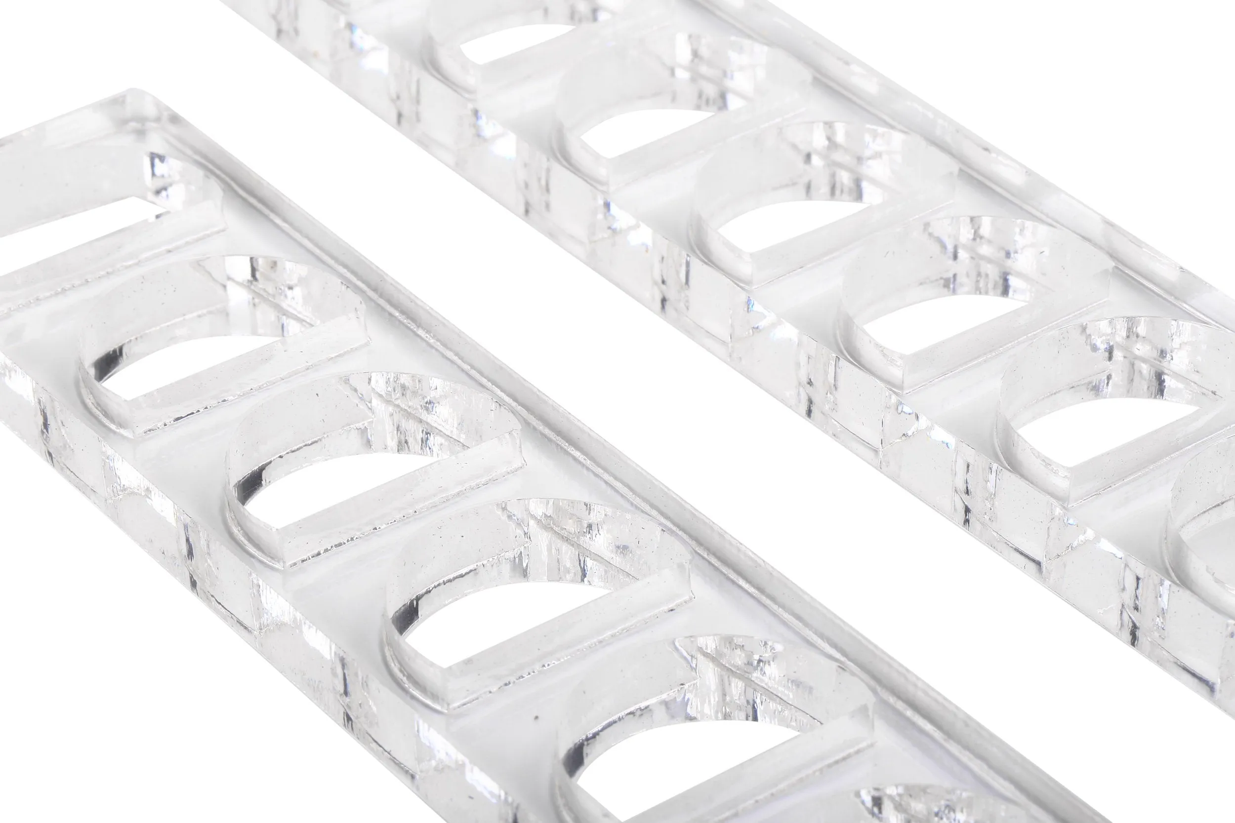 Jusalpha Clear Acrylic Macaron/Cookies Display tray (Capacity:10)