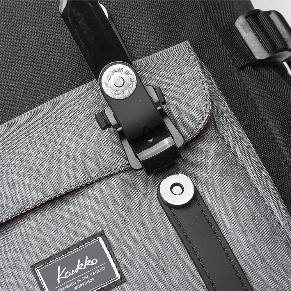 KAUKKO Backpack for city trips, EP5-5 ( Black Grey / 20.3L)