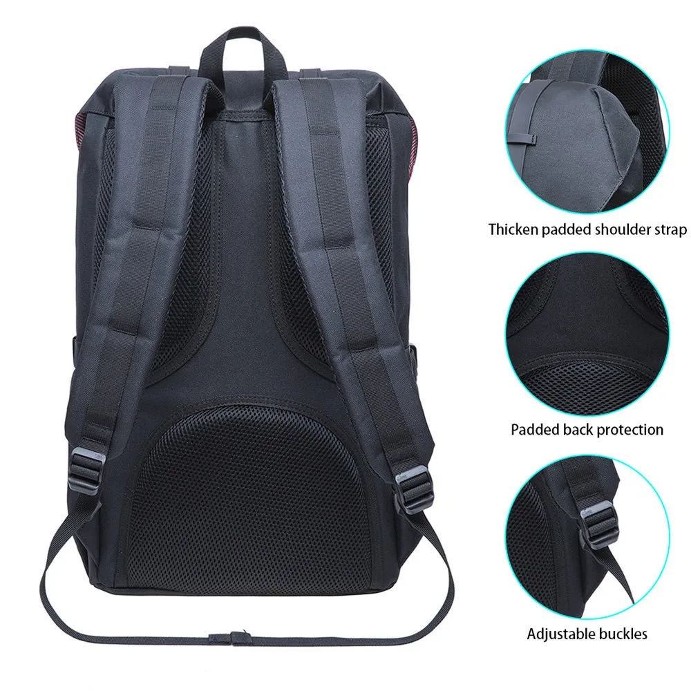 KAUKKO Backpack for city trips, EP5-5 ( Black Grey / 20.3L)