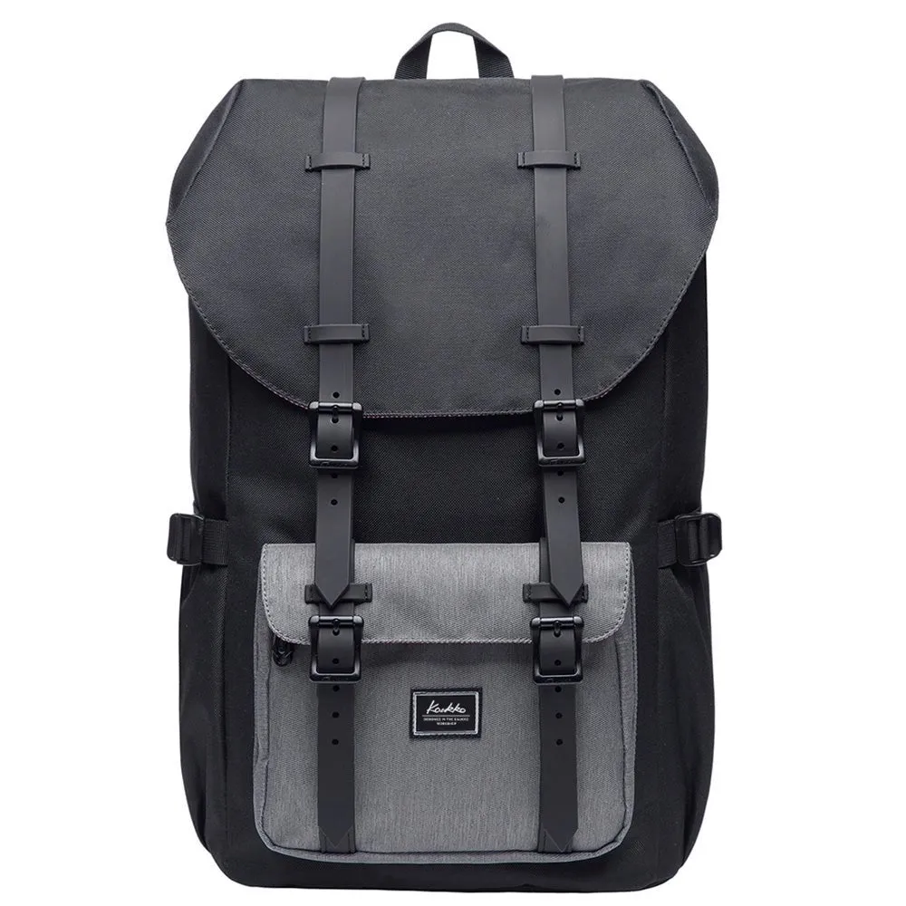 KAUKKO Backpack for city trips, EP5-5 ( Black Grey / 20.3L)