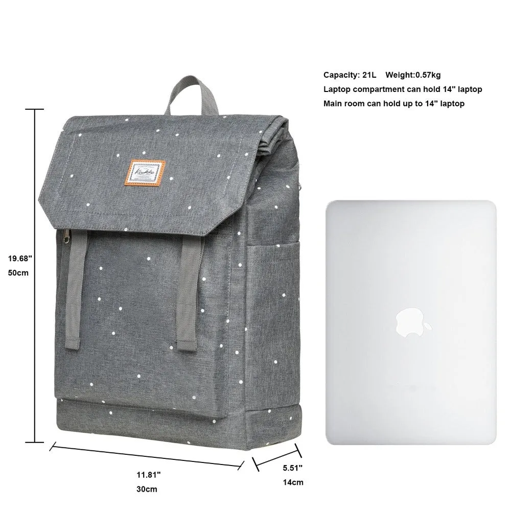 KAUKKO Backpack for city trips, KF14 ( Grey-2/ 21L )