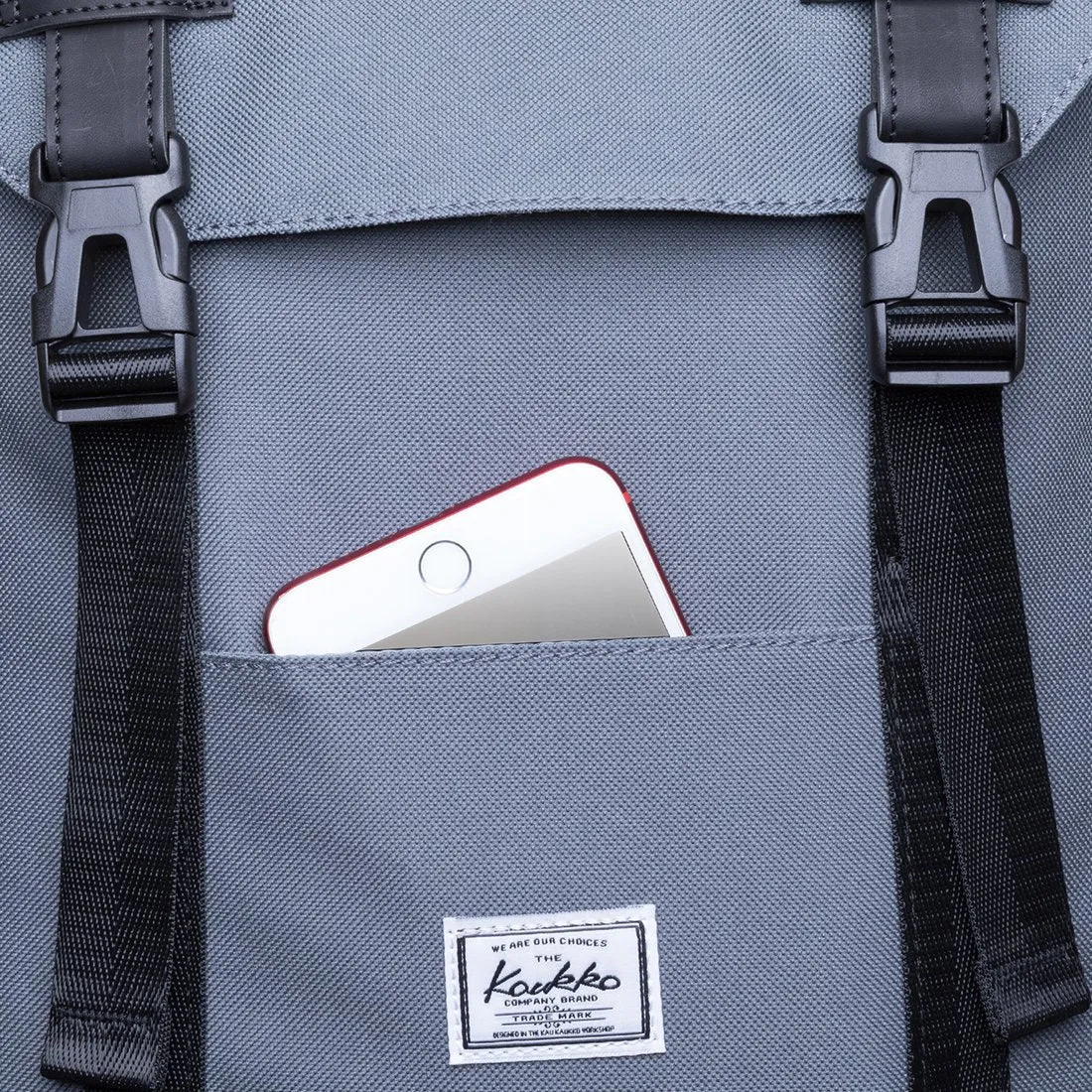 KAUKKO Backpack for city trips, KS12 ( Grey /20.6 L  )