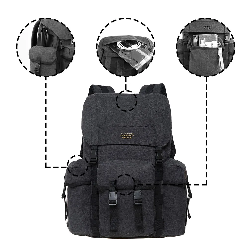KAUKKO Men's Women's School backpack hiking backpack travel bag laptop backpack outdoor sports leisure daypacks