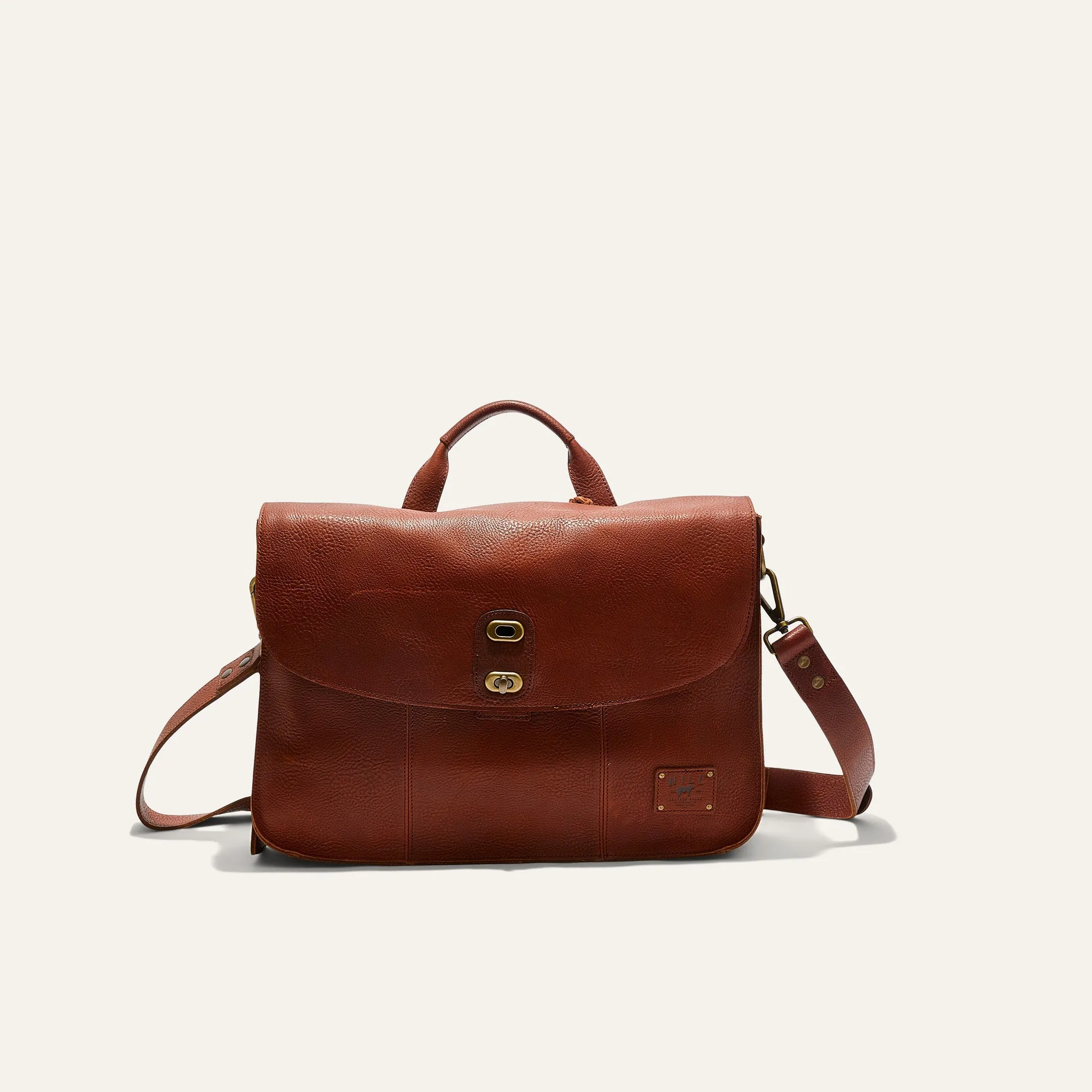 Kent Leather Messenger Bag in Cognac by Will Leather Goods