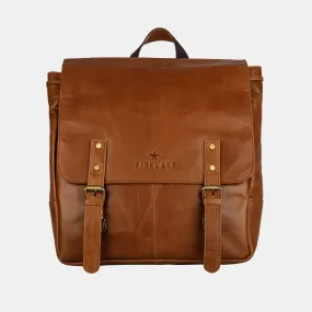 Leather hiking backpack For Men