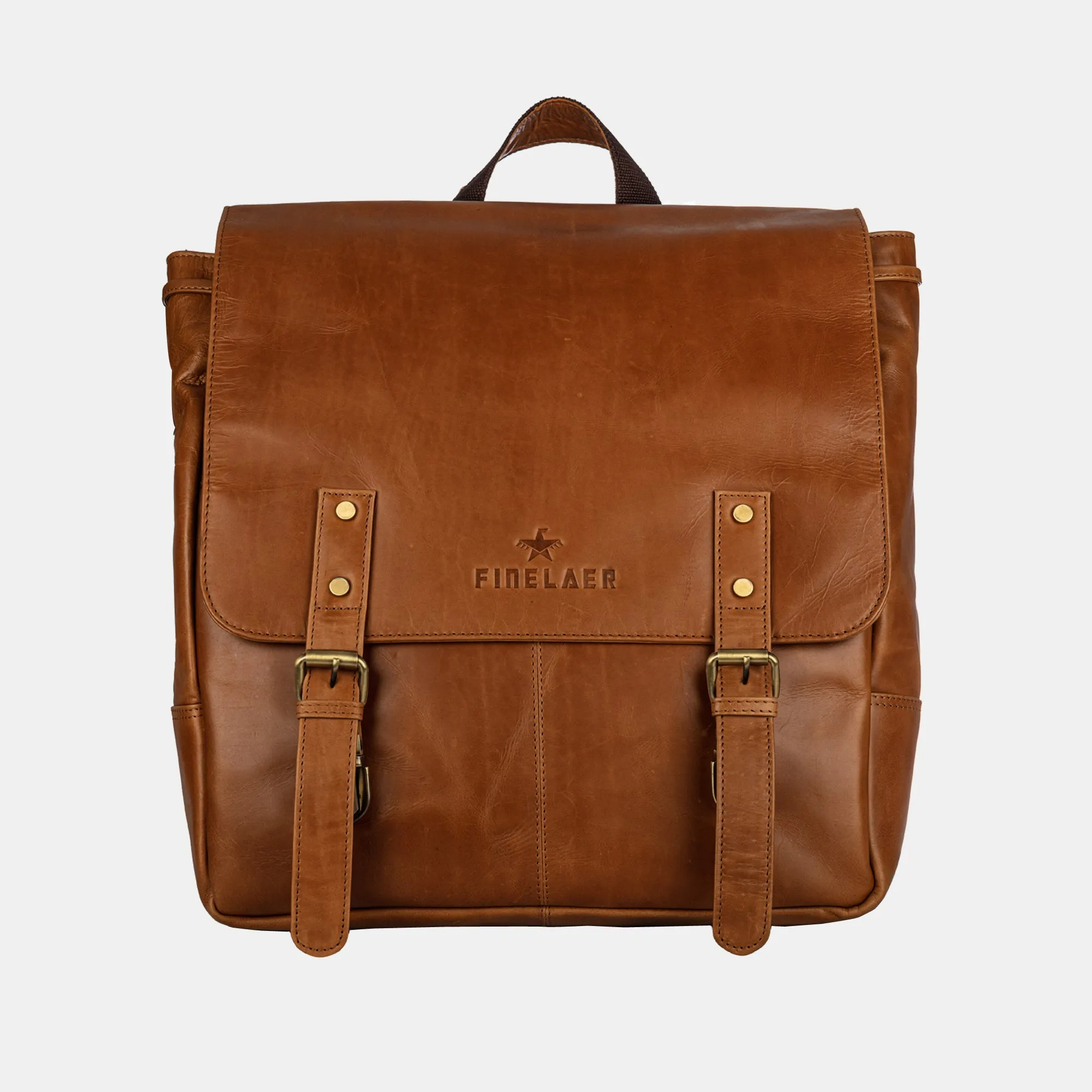 Leather hiking backpack For Men