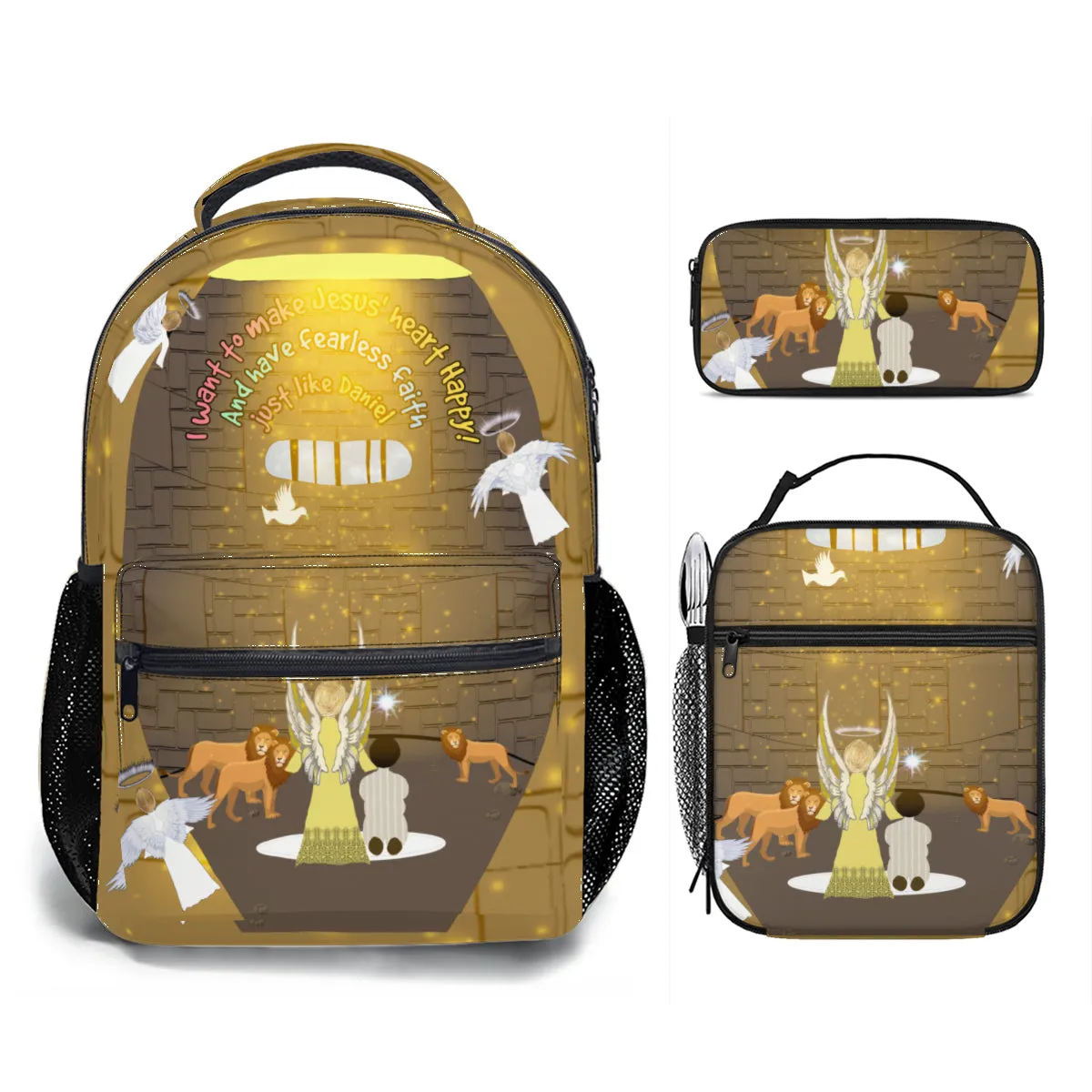 Making Jesus Merry Like Daniel 3-Piece Backpack