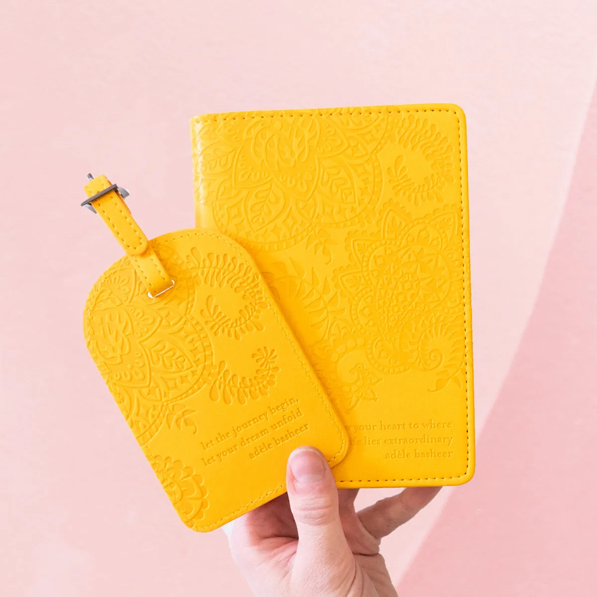 Marigold Yellow Passport Wallet