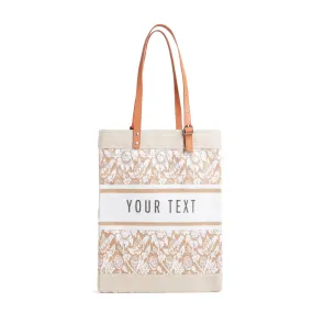 Market Bag in White Porcelain with Adjustable Handle