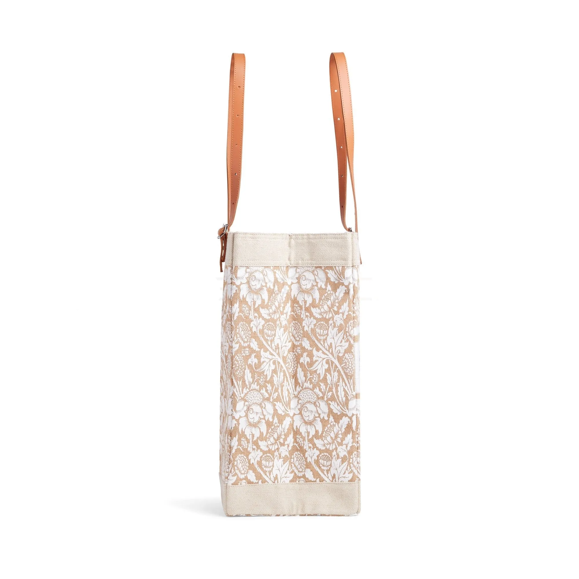 Market Bag in White Porcelain with Adjustable Handle