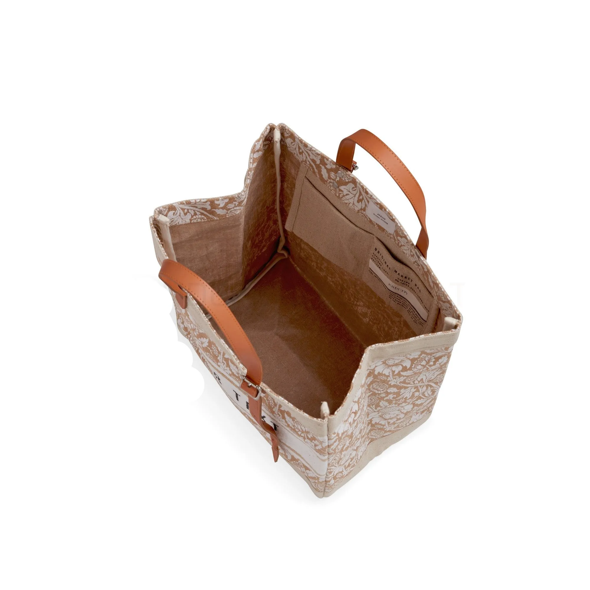Market Bag in White Porcelain with Adjustable Handle