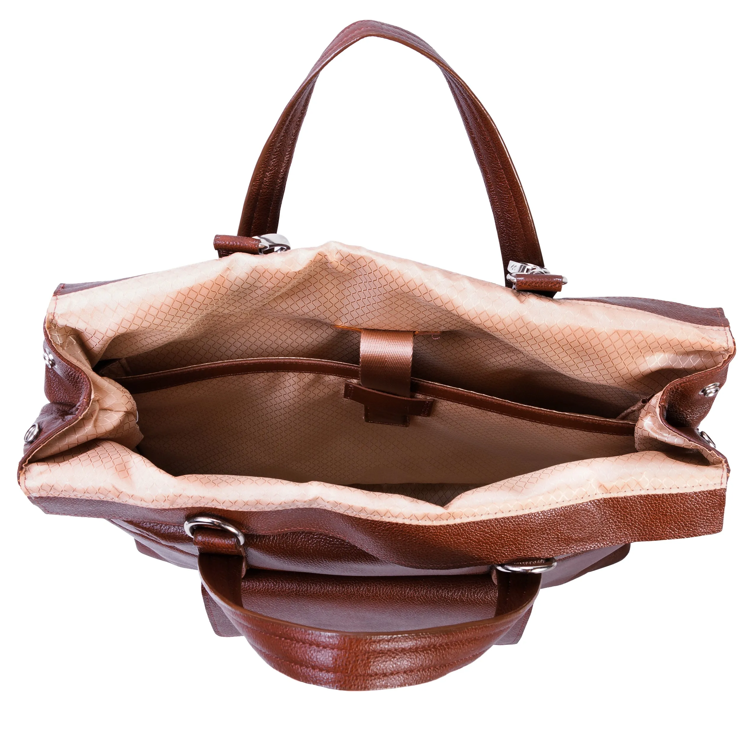 McKlein EDGEFIELD 17" Leather Roll Top Laptop Briefcase