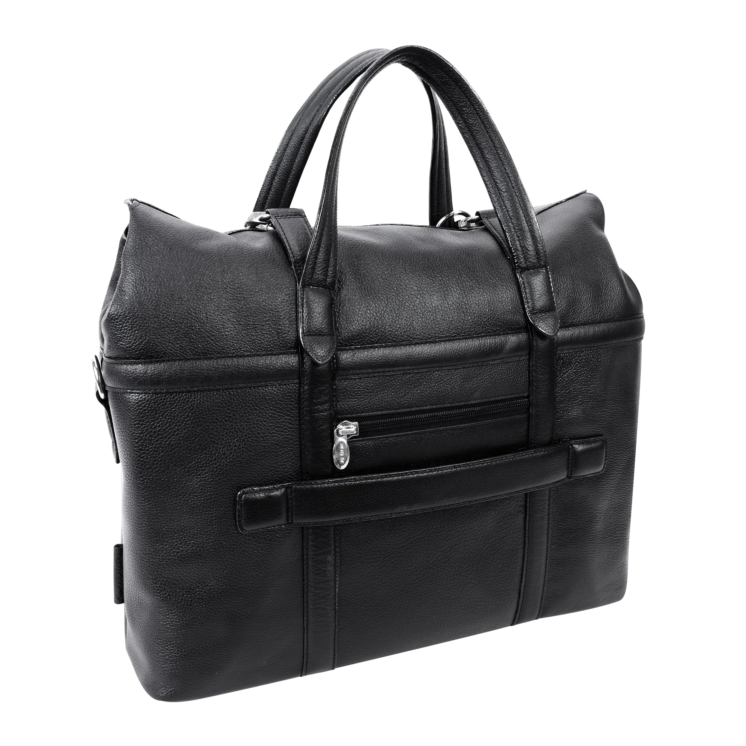 McKlein EDGEFIELD 17" Leather Roll Top Laptop Briefcase