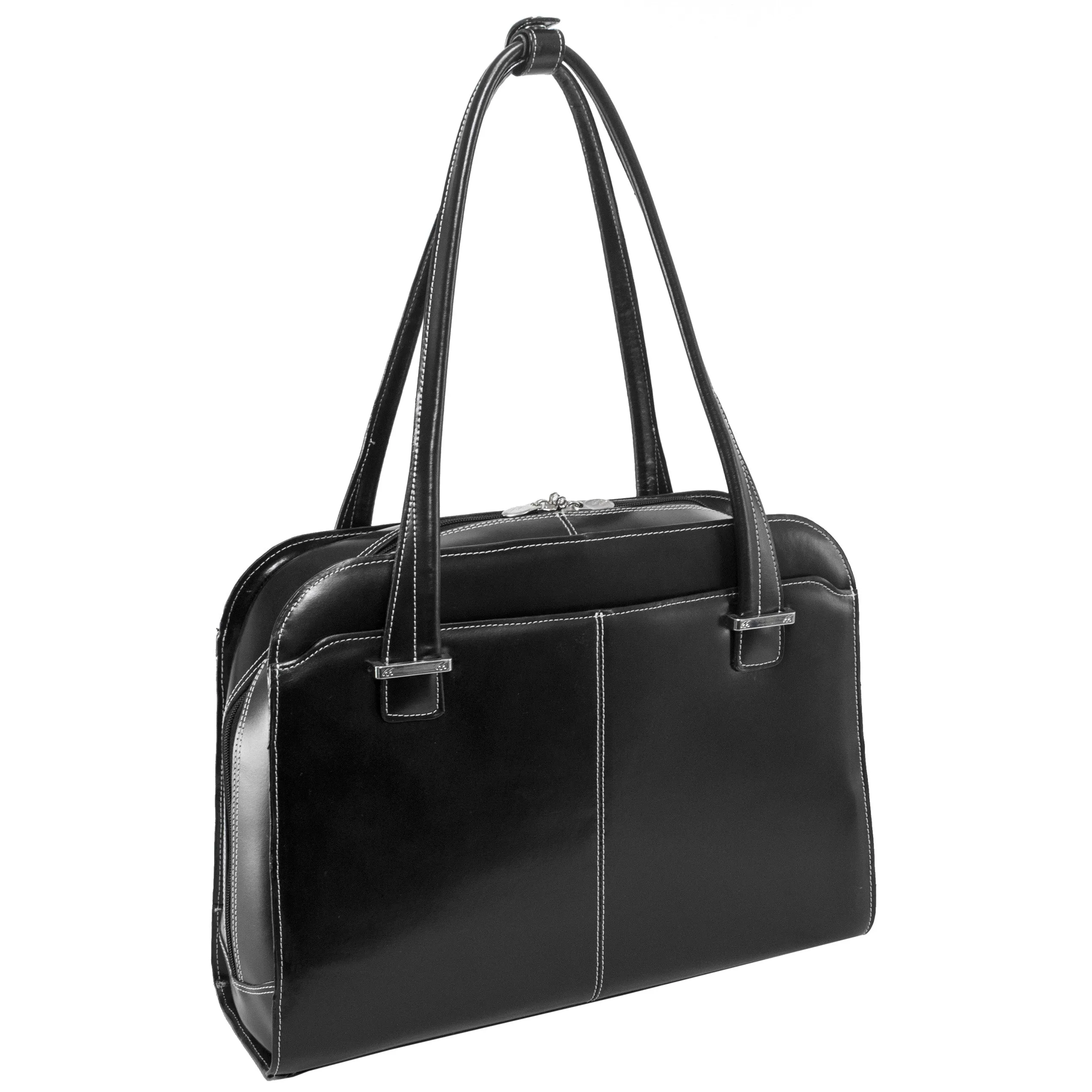 McKlein OAK GROVE 15" Leather Fly-Through Checkpoint-Friendly Ladies'  Laptop Briefcase