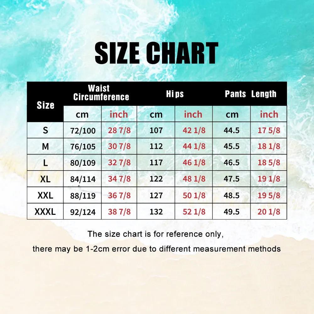 Men's Custom Face Beach Trunks Photo Shorts Beach Shorts Men's Photo Swim Trunks - Pink Flower