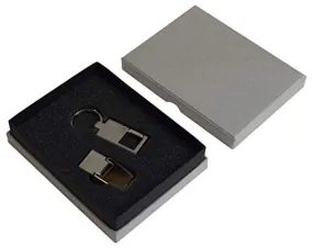 Men's Stainless Steel Slim Money Clip & Key Chain Combo Wallet Credit Card Key Holder