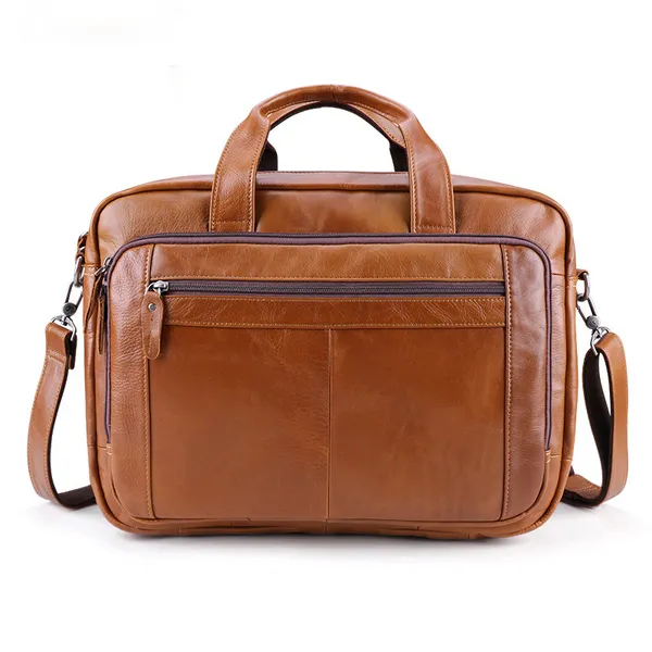 Men's Vintage Leather Briefcase laptop