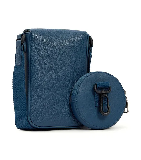 Micro Pebble Utility Phone Crossbody Onyx Blue