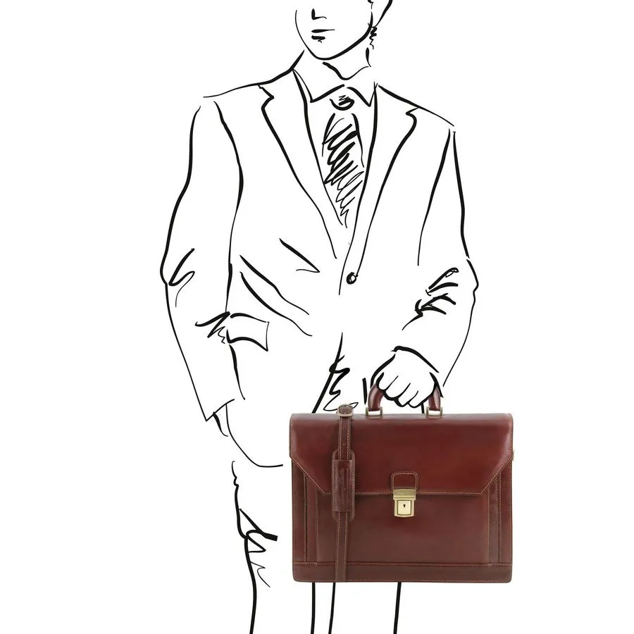 Napoli Premium Leather Briefcase