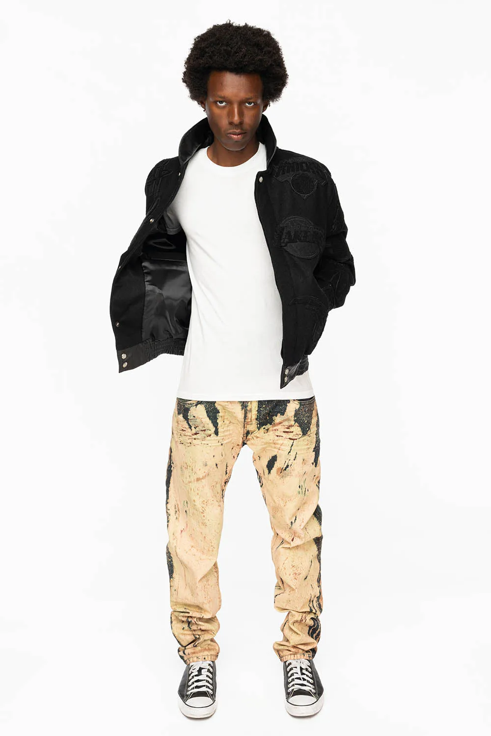 NBA COLLAGE WOOL BLACK/BLACKDETAIL