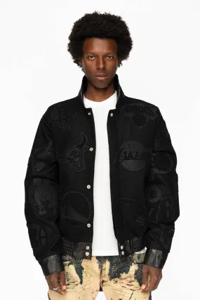 NBA COLLAGE WOOL BLACK/BLACKDETAIL