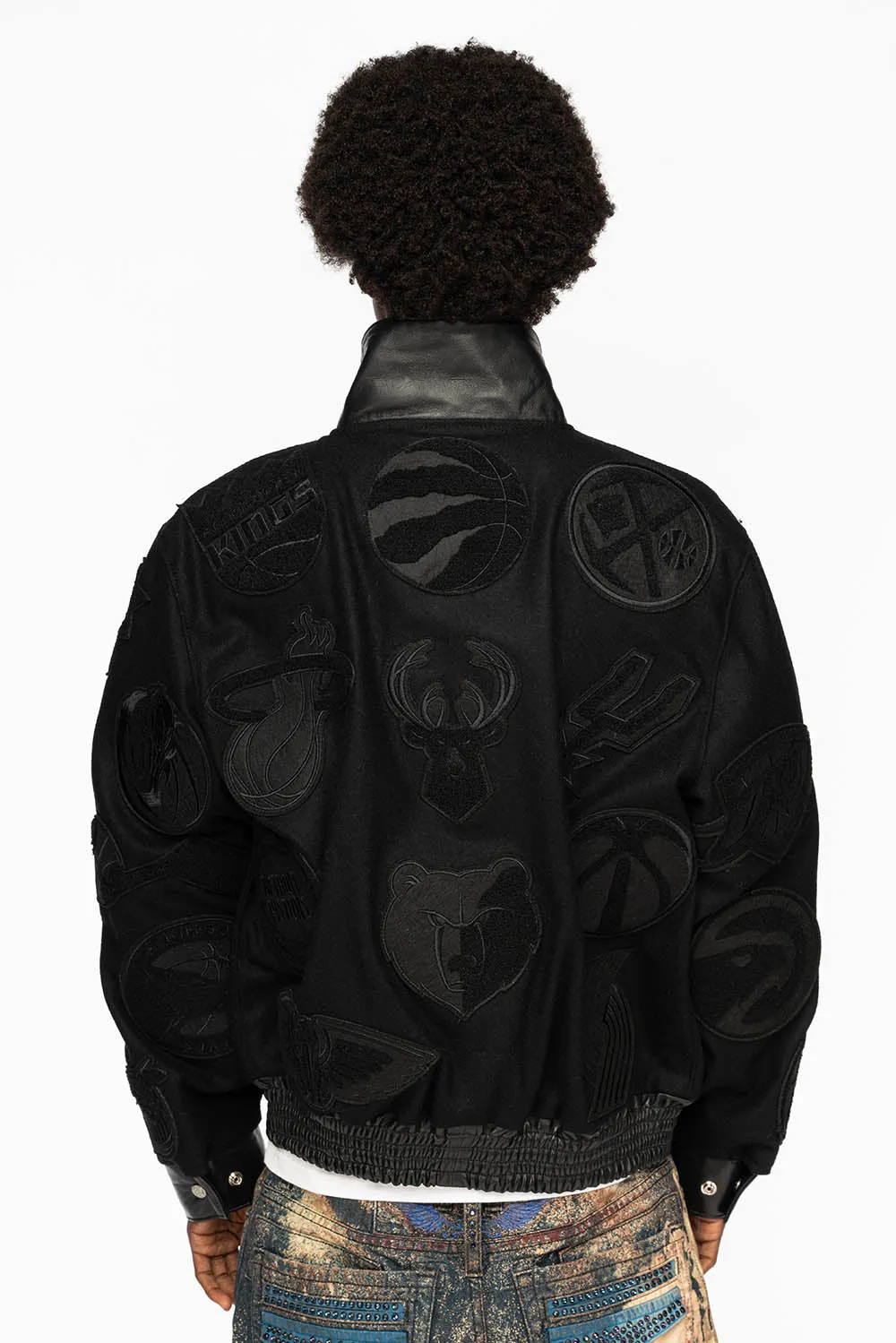 NBA COLLAGE WOOL BLACK/BLACKDETAIL