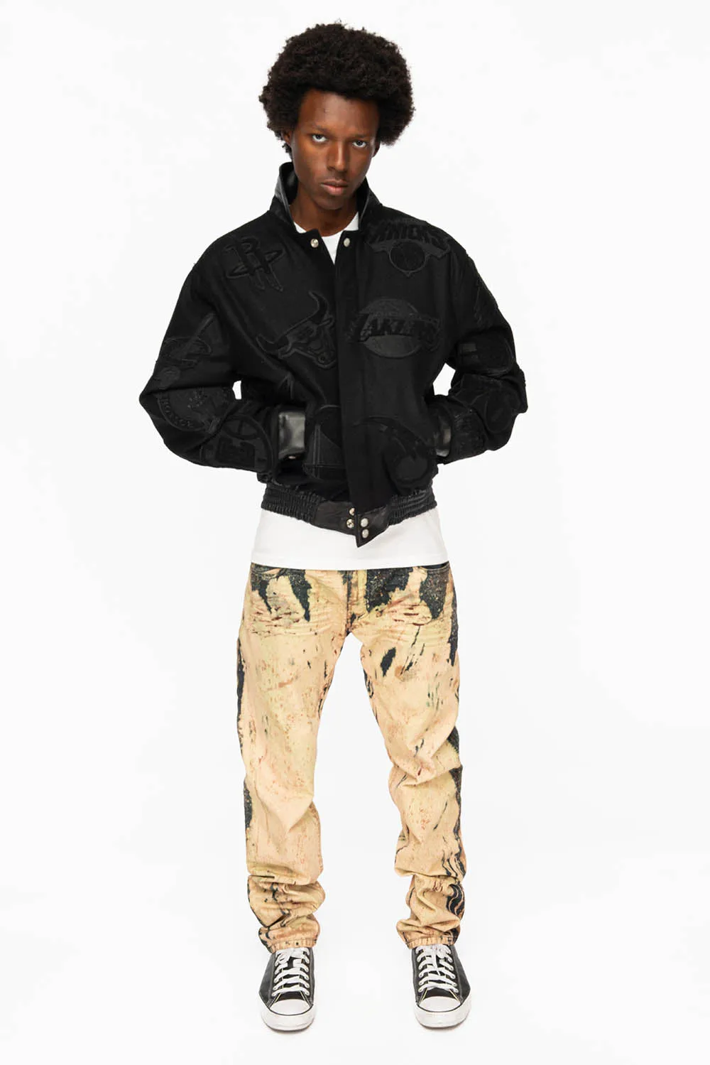 NBA COLLAGE WOOL BLACK/BLACKDETAIL