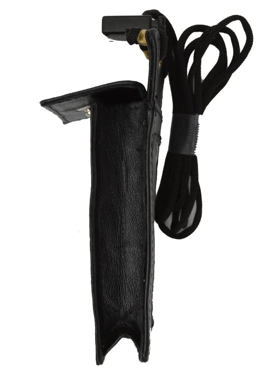 Neck Strap ID Badge Card Holder Pouch Wallet Black Tag Press Pass by Marshal