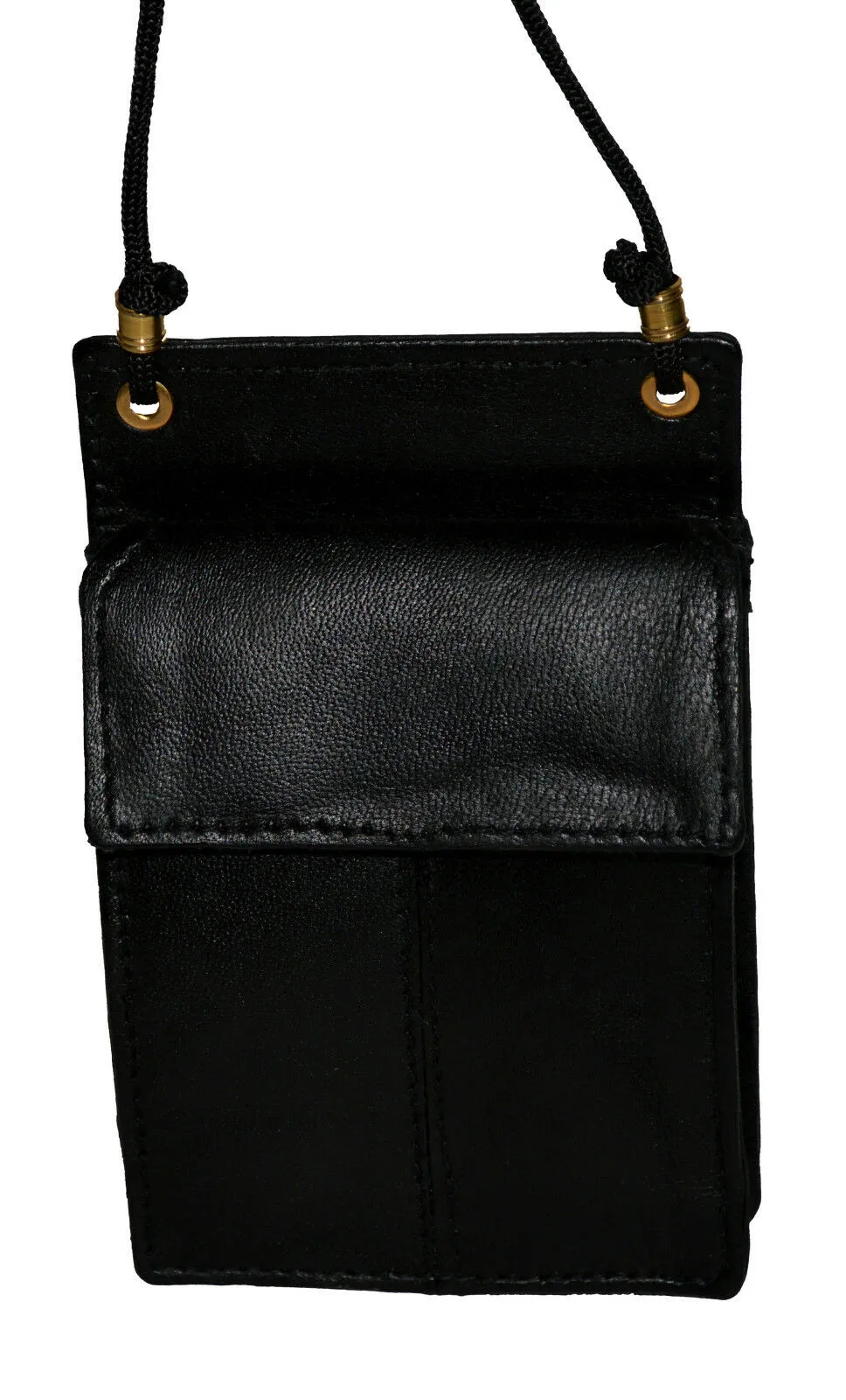 Neck Strap ID Badge Card Holder Pouch Wallet Black Tag Press Pass by Marshal