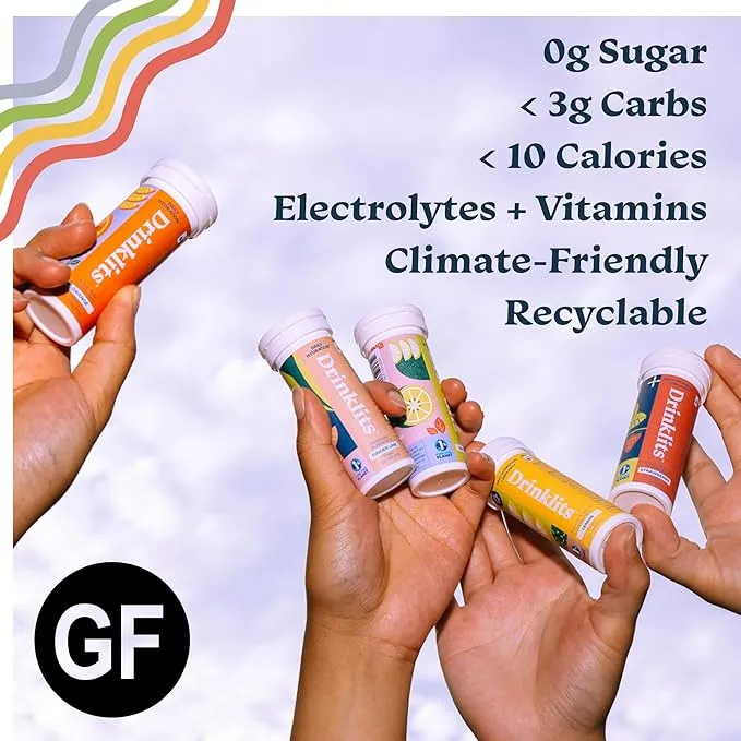 Orange Daily Hydration & Lemon Daily Immune Support (6) Tube Combo Pack by Drinklits