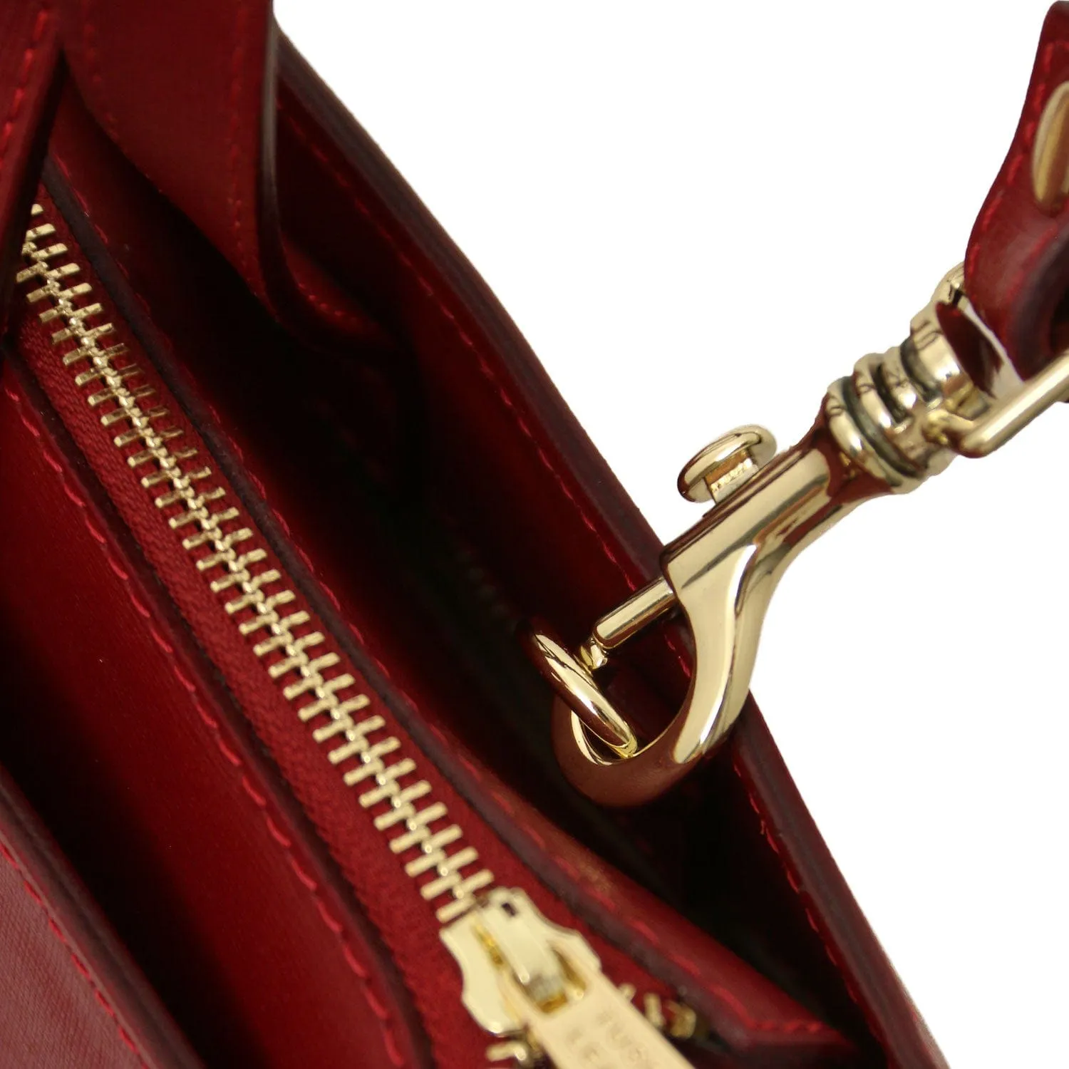 Palermo - Saffiano Italian leather briefcase 3-compartment for women | TL141369
