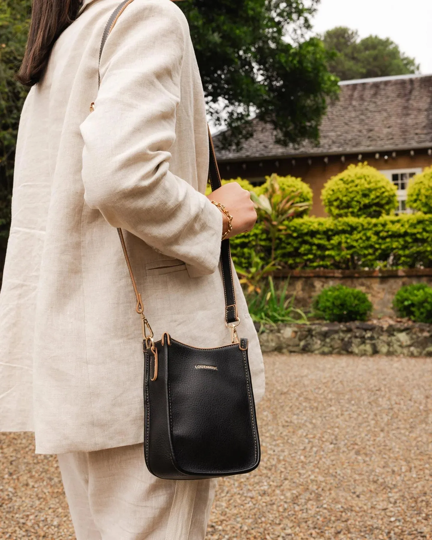 PARKER PHONE CROSSBODY BAG BLACK