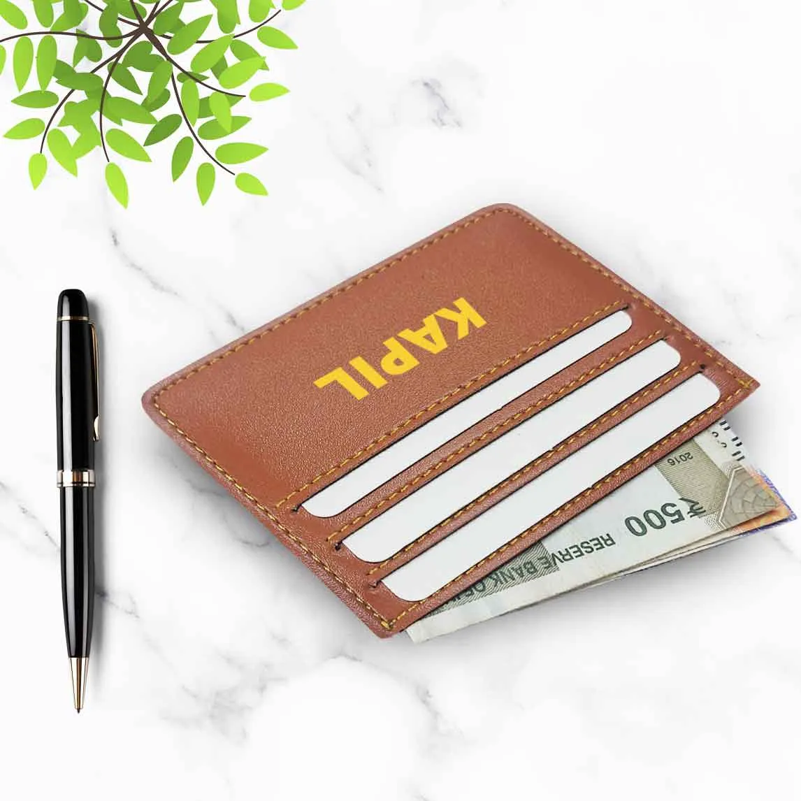 Personalised Visiting Card Holder With Name - Add Name