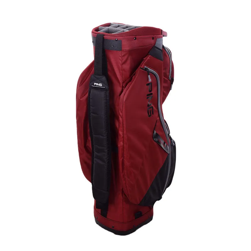 PING Traverse 214 Cart Bag (Red/Black/Grey)