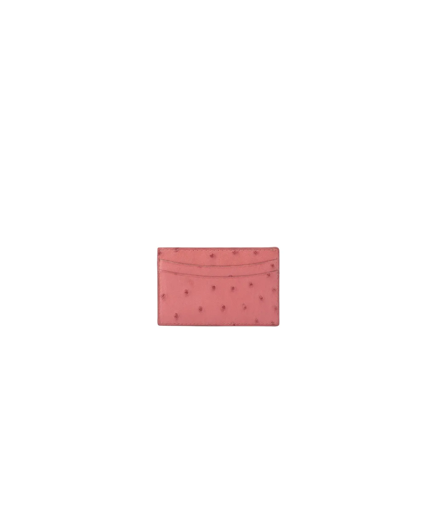 Pink Ostrich | Credit Card Holder