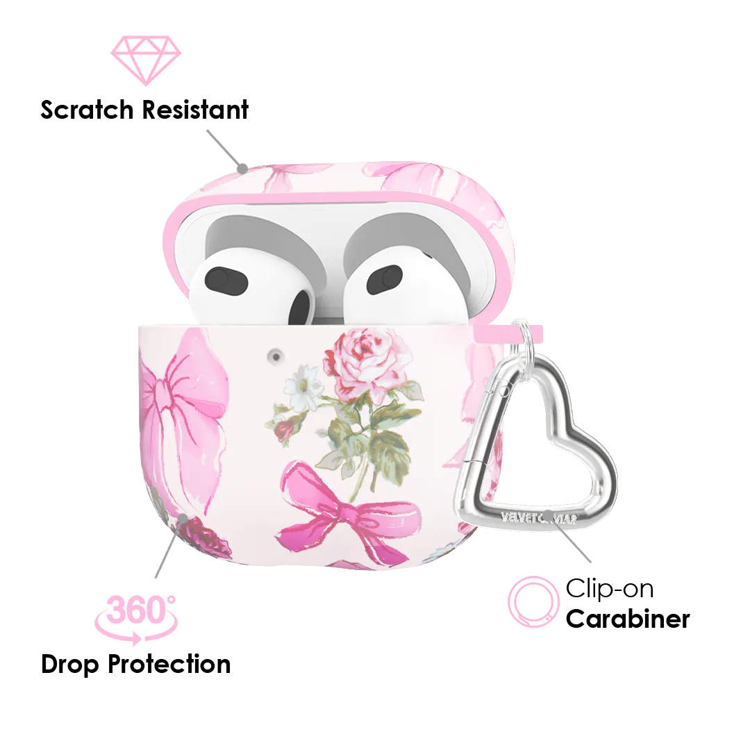 Posie Pink Bow AirPod Case